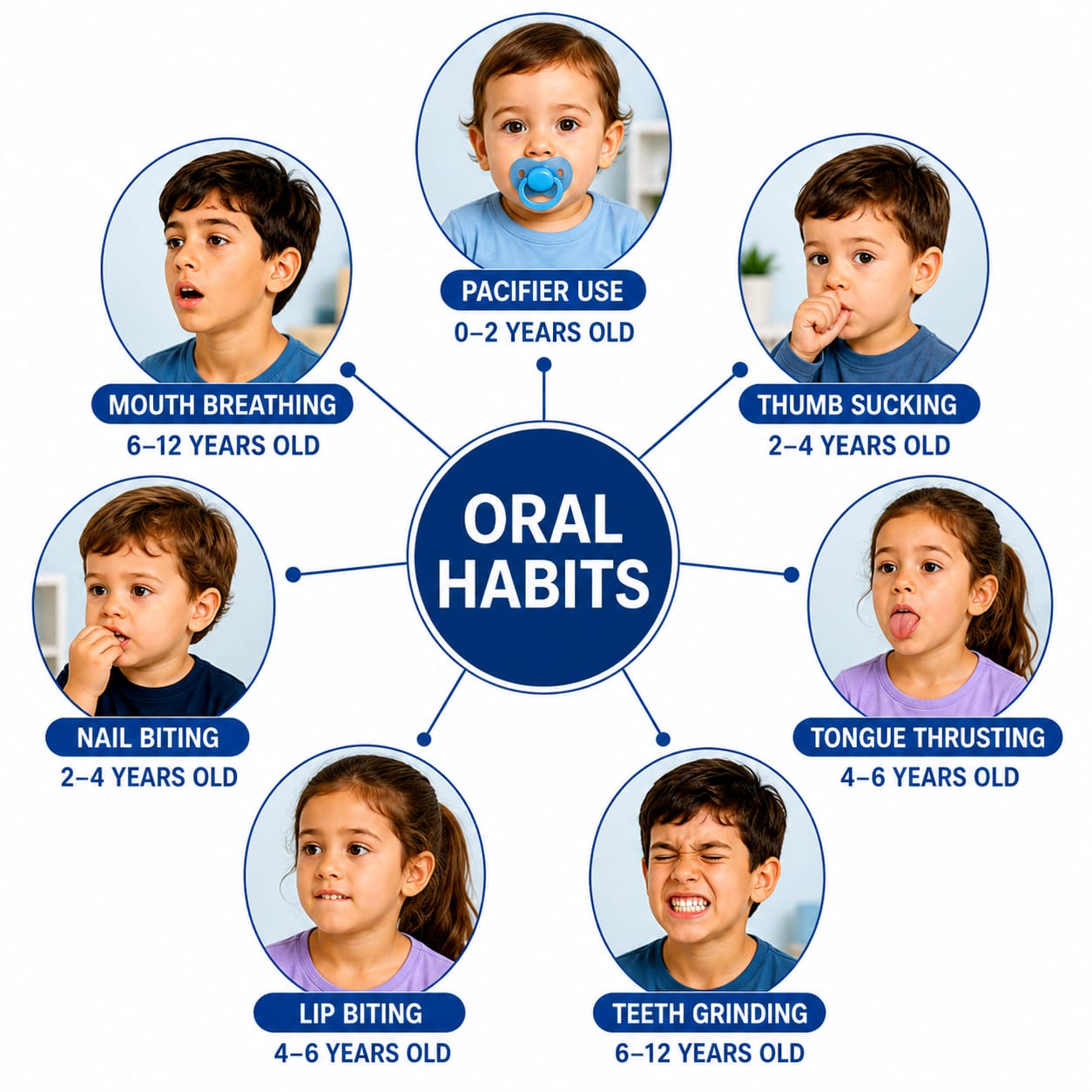 Oral habits in children age guide